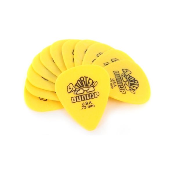 Dunlop Tortex Yellow .73mm Guitar Picks (5 Pack)