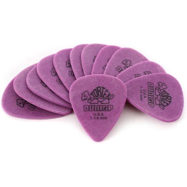 Dunlop Tortex Purple 1.14mm Guitar Picks (5 Pack)