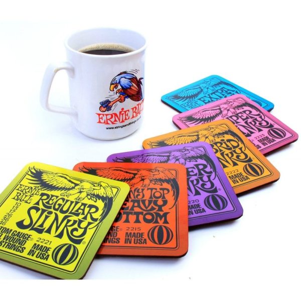 Ernie Ball Slinky Drink Coasters (6 Pack)