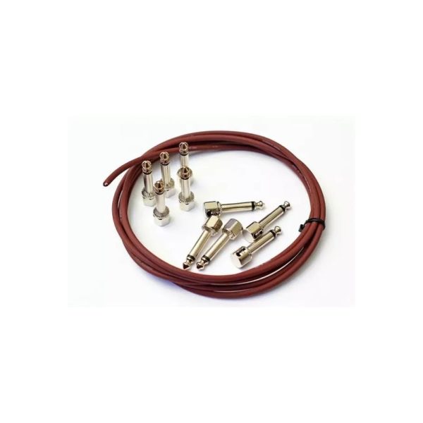 Evidence Audio SIS2 Solderless Cable Kit For Guitar Pedals- Burgundy