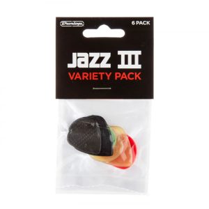 Jim Dunlop PVP103 Jazz III Pick / Plectrum Variety Pack