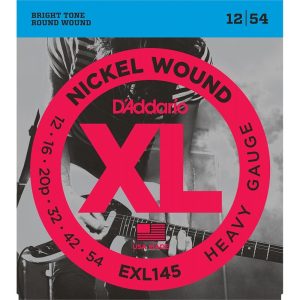 D'addario EXL145 Heavy Gauge Electric Guitar Strings 12-54