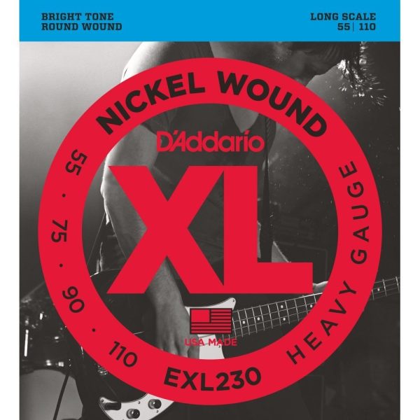 D'Addario EXL230 Nickel Wound Bass Guitar Strings