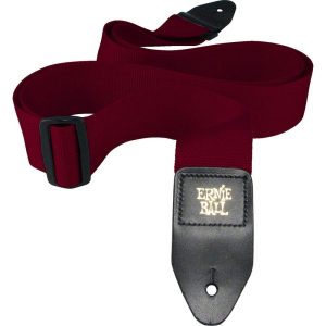 Ernie Ball Polypro Guitar Strap Burgundy