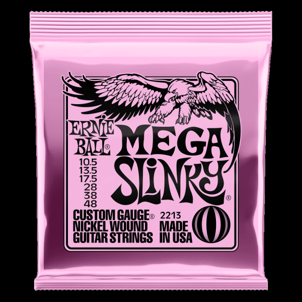 Ernie ball 2213 Mega Slinky Electric Guitar Strings 10.5-48