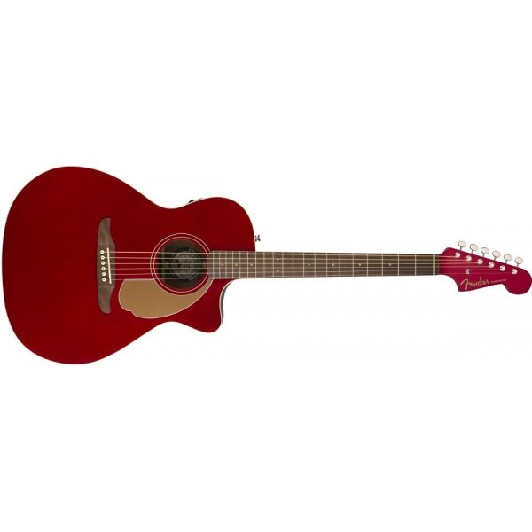 Fender Newporter Player Electro-Acoustic Guitar- Candy Apple Red