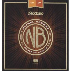 D'Addario NB1047 Nickel Bronze Extra Light Acoustic Guitar Strings 10-47