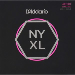 D'Addario NYXL45100 Long Scale Regular Light Nickel Wound Bass Strings 45-100