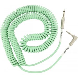 Fender Original Series Coil Cable Straight/Angled - 9m - Surf Green