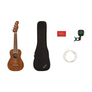 Fender Seaside Soprano Ukulele Pack - Natural