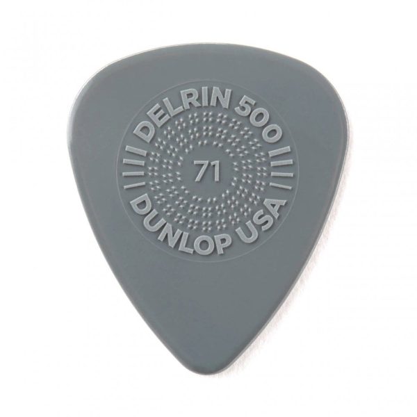 Jim Dunlop Delrin Prime Grip 500 Guitar Pick / Plectrum 0.71mm - Pack of 12