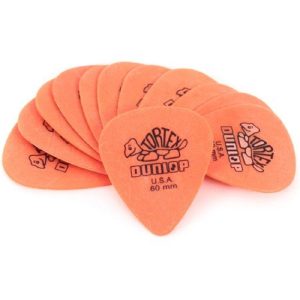 Dunlop Tortex Orange 0.60mm Guitar Picks (12 Pack)