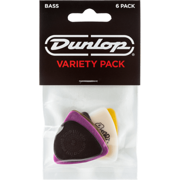 Dunlop PVP117 Bass Pick / Plectrum Variety Pack - 6 Pack