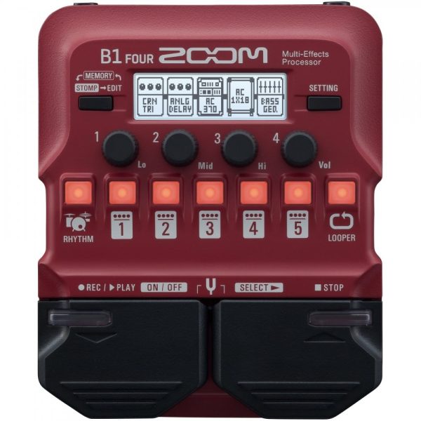 Zoom B1 FOUR Bass Guitar Multi-Effects Pedal