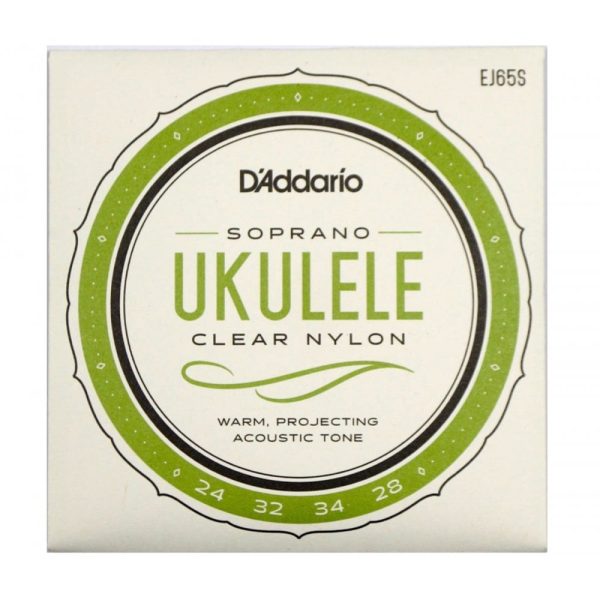 D'Addario EJ65S Extruded Nylon Soprano Ukulele Strings