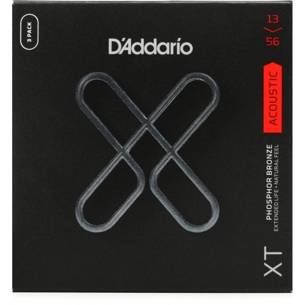 D'Addario XT Medium Gauge 13-56 Phosphor Bronze Acoustic Guitar Strings