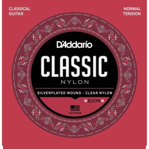 D'Addario EJ27N Student Classic Nylon Normal Tension Classical Guitar Strings