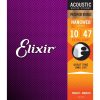 Elixir 80/20 Bronze Nanoweb Extra Light 10-47 Coated Acoustic Guitar Strings