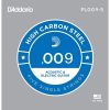 D'Addario PL009-5 High Carbon Steel Acoustic & Electric Guitar 5 Single Strings (.009)