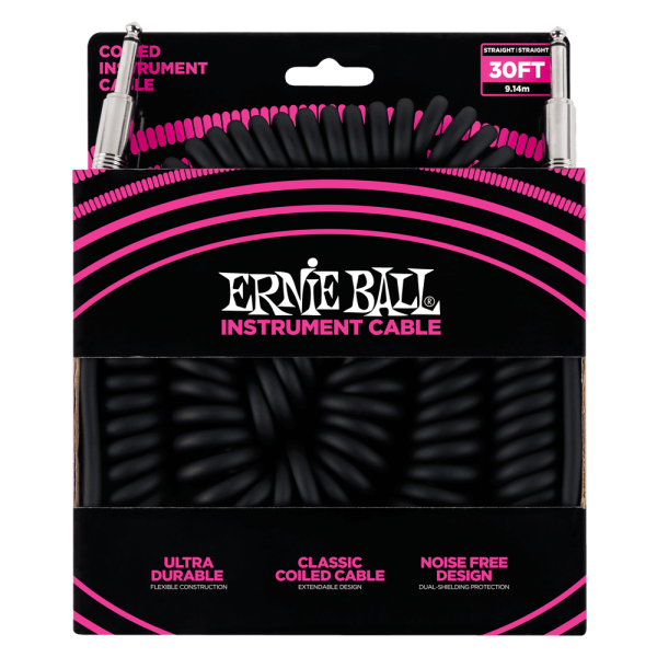 Ernie Ball P06044 30ft Coiled Ultraflex Instrument Cable