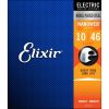 Elixir Nickel Plated Steel 10-46 Light Nanoweb Coating Electric Guitar Strings