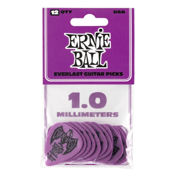 Ernie Ball Everlast 1.0mm Purple Guitar Picks