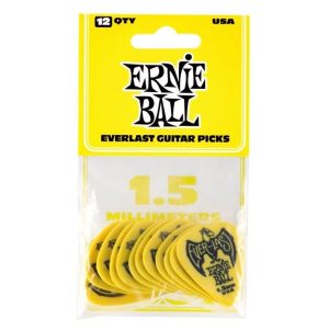 Ernie Ball Everlast 1.5mm Yellow Guitar Picks