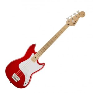 Squier Affinity Bronco Short Scale Bass Guitar in Torino Red