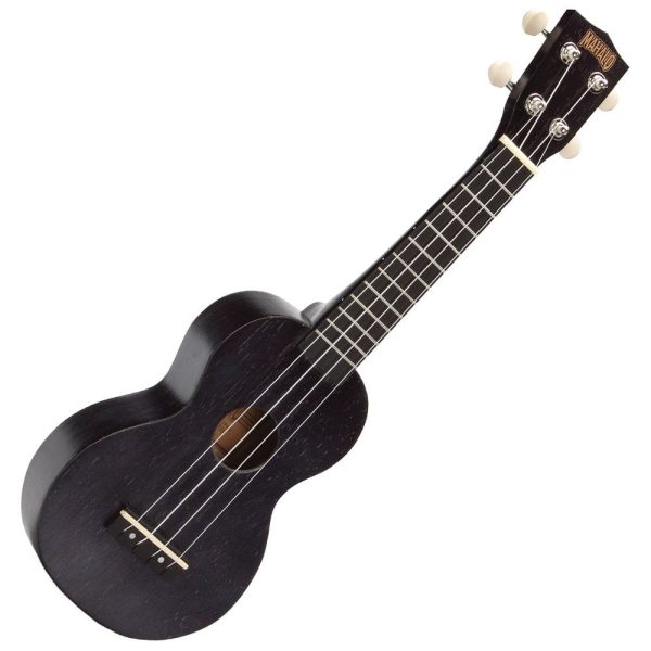 Mahalo MK1 Soprano Ukulele Transparent Black with Free Gigbag