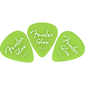 Fender Glow in the Dark 351 Assorted Picks - Pack of 12