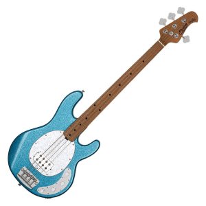 Sterling by Music Man Ray34 Bass Guitar in Blue Sparkle