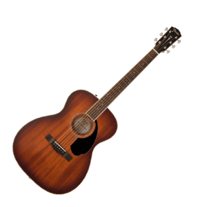 Fender PO-220E Orchestra Electro Acoustic Guitar in Aged Cognac Burst with Hard Case