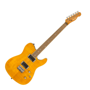 Fender Special Edition Custom Telecaster HH with Flame Maple Top in Amber (Ex-Display)