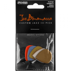 Dunlop PVP121 Joe Bonamassa Jazz III Electric Guitar Pick/Plectrum Variety Pack - Pack of 6