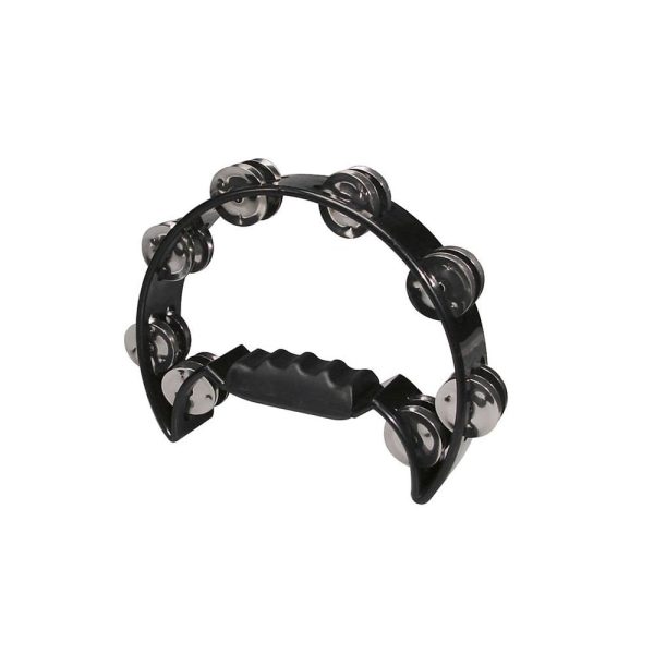 Boston HTA-40-BK Hayman Half-Moon Tambourine in Black