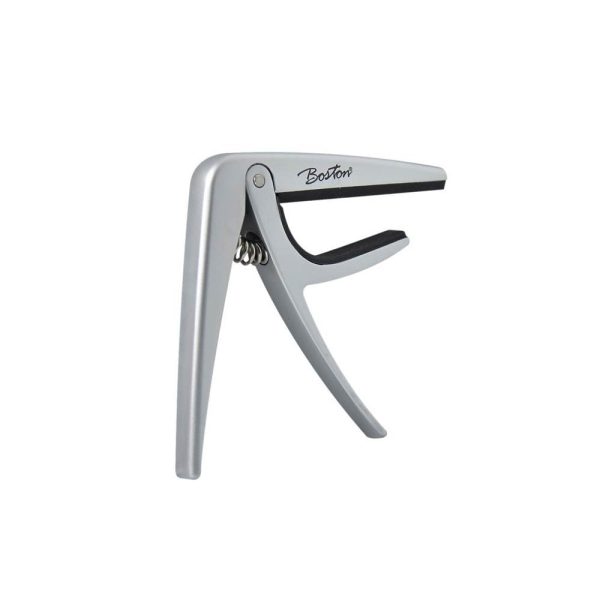 Boston BC-86-TI Spring Loaded Classical Guitar Capo in Titanium Silver