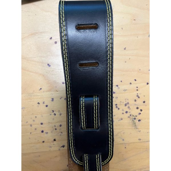 Leathergraft DM Standard Leather Guitar Strap in Black