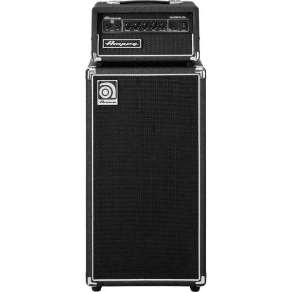 Ampeg Classic Series Micro-CL 100-Watt Solid State Bass Guitar Amplifier Stack