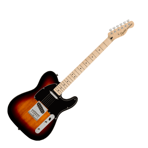 Squier Affinity Series Telecaster with Black Pickguard in 3-Tone Sunburst