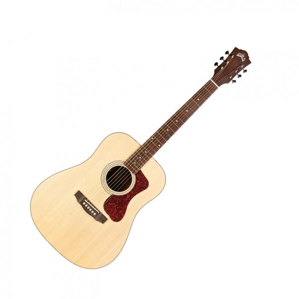 Guild D-240E Westerly Collection Solid Spruce Top Electro-Acoustic Guitar in Natural Satin