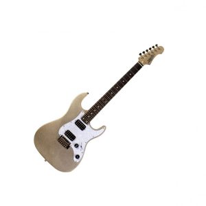 JET JS500SLS Double-Cut Electric Guitar in Silver Sparkle