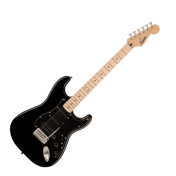 Squier Sonic HSS Stratocaster Electric Guitar in Black