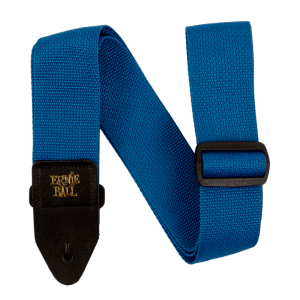 Ernie Ball Polypro Guitar Strap in Pearl Blue and Black