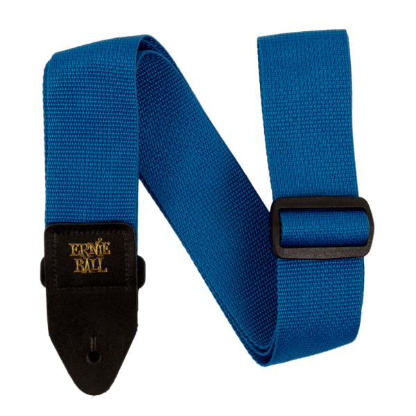 Ernie Ball Polypro Guitar Strap in Pearl Blue and Black