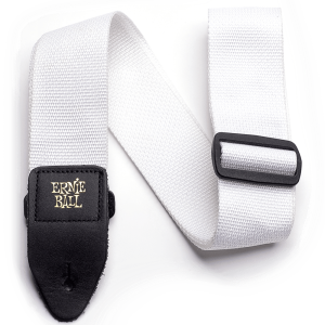 Ernie Ball Polypro Guitar Strap in White