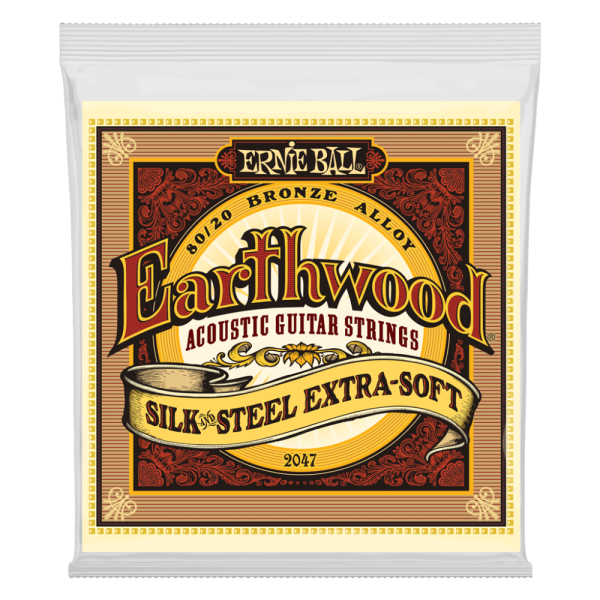 Ernie Ball Earthwood Silk & Steel Extra Soft 80/20 Bronze 10-50 Acoustic Guitar Strings