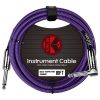 Kirlin Fabric Series 10 Foot Straight to Angled Instrument Cable