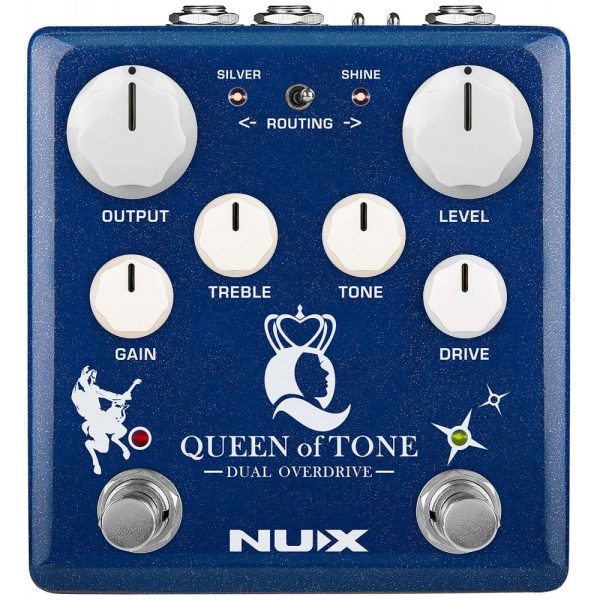 NUX NDO-6 Queen of Tone Dual Overdrive Guitar Effects Pedal