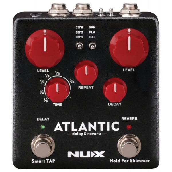 NUX NDR-5 Atlantic Delay and Reverb Guitar Effects Pedal