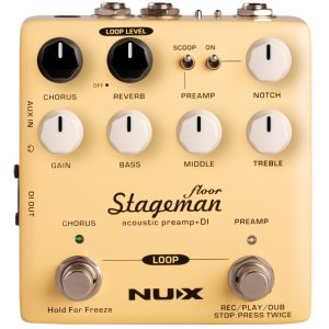 NUX NAP-5 Stageman Floor Acoustic Preamp DI Pedal